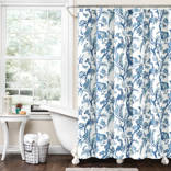 One Allium Way® Quinton 100% Cotton Floral Shower Curtain & Reviews | Wayfair